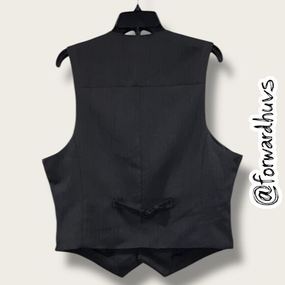 Apt. 9 Formal Vest | Grey & Black | Adjustable Back Strap | Large - Picture 7 of 13